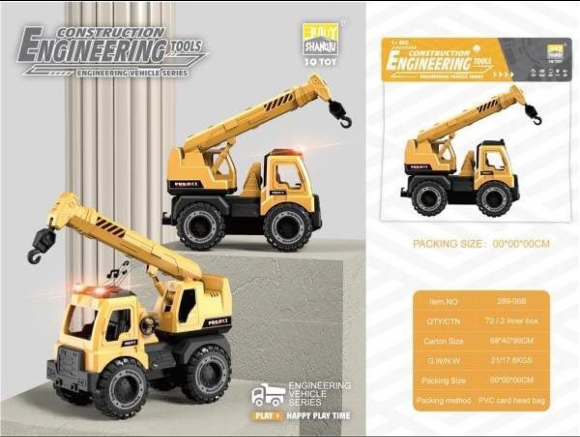 Camión Grúa De Juguete En Miniatura 1:87 | Metal Diecast Con Brazo Móvil | Modelo De Construcción Para Niños +3 Años